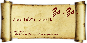 Zsellér Zsolt névjegykártya