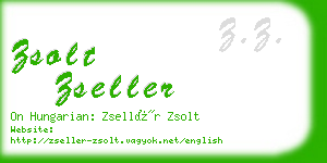 zsolt zseller business card